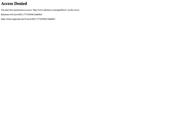 Salesforce Agentforce
